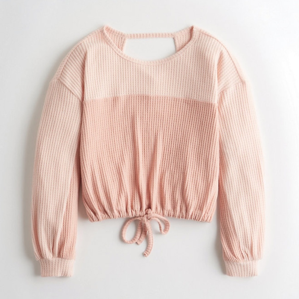 Hollister Open back waffle t-shirt Size M